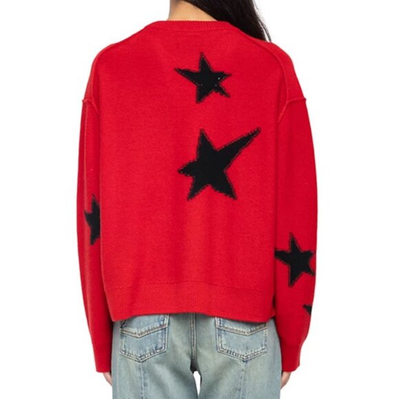Zadig & Voltaire Markuz WS Stars Graphic Cashmere Sweater - Picture 7 of 7